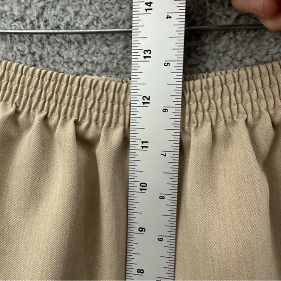 Vintage Alfred Dunner Pull On Elastic Straight Leg Pants Beige Women's Size 14 - Picture 8 of 9